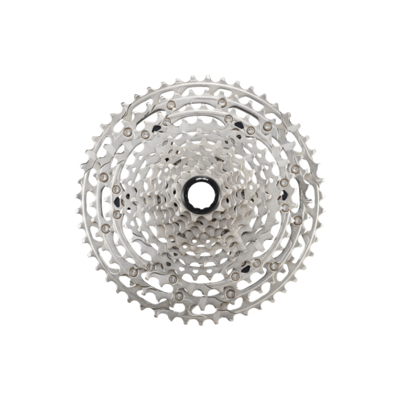Shimano Deore CS-M6100-12 Cassette front view - bicyquel _