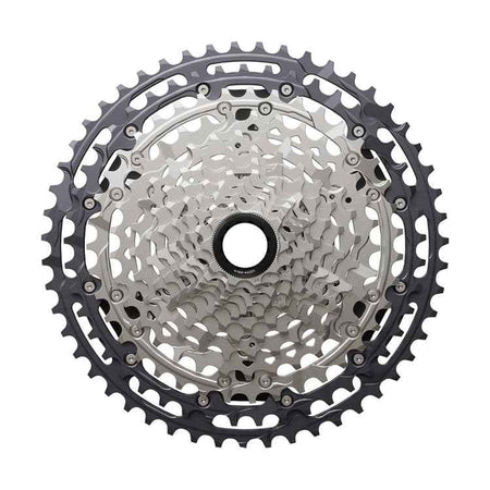 Shimano XT HG 12s Cassettes (CS-M8200-12) front view - bicyquel _