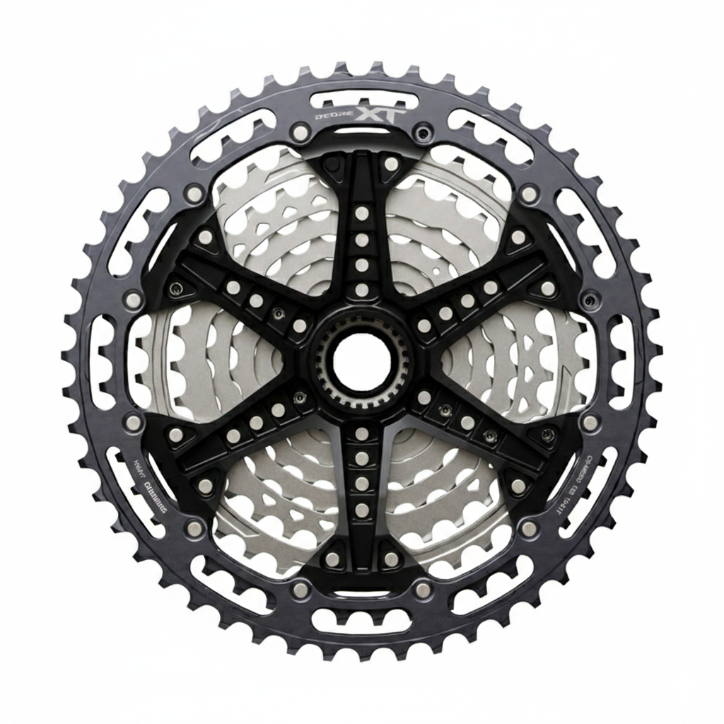 Shimano XT HG 12s Cassettes (CS-M8200-12) rear view - bicyquel _