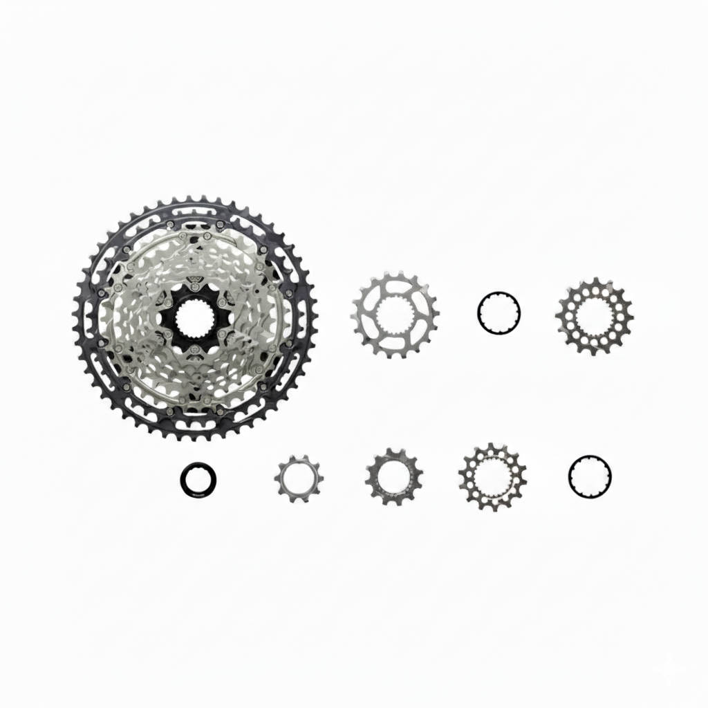Shimano XT HG 12s Cassettes (CS-M8200-12) disassembled - bicyquel _