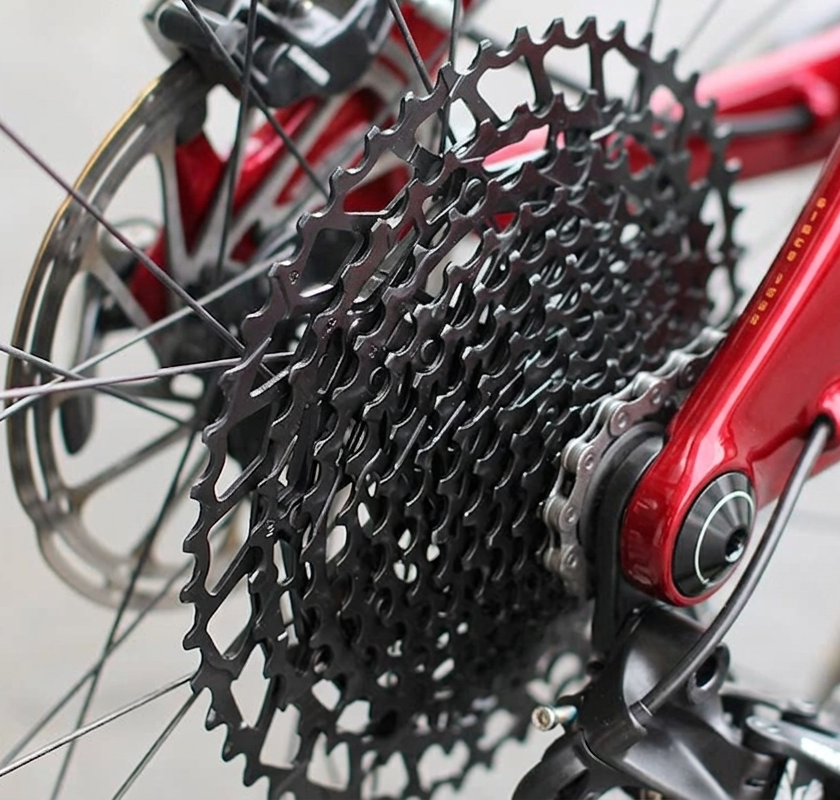 SRAM NX Eagle PG-1230 12s Cassette displayed on the bike - bicyquel _
