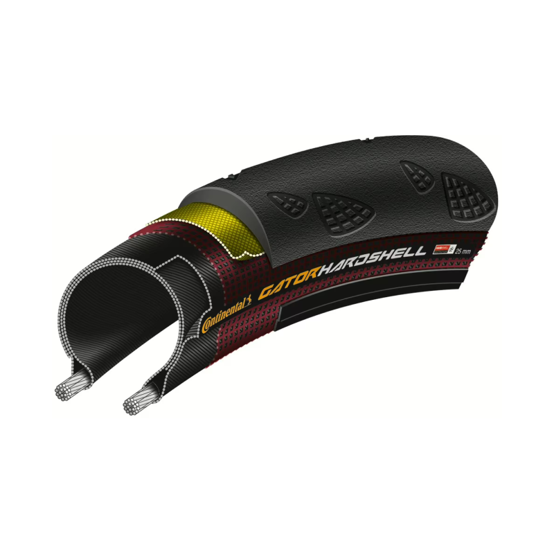 Continental Gator Hardshell Road Tyres cutout - bicyquel _