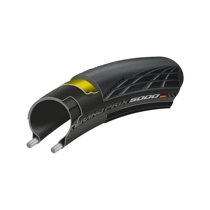 Continental Grand Prix 5000 Road Tyres cutout - bicyquel _