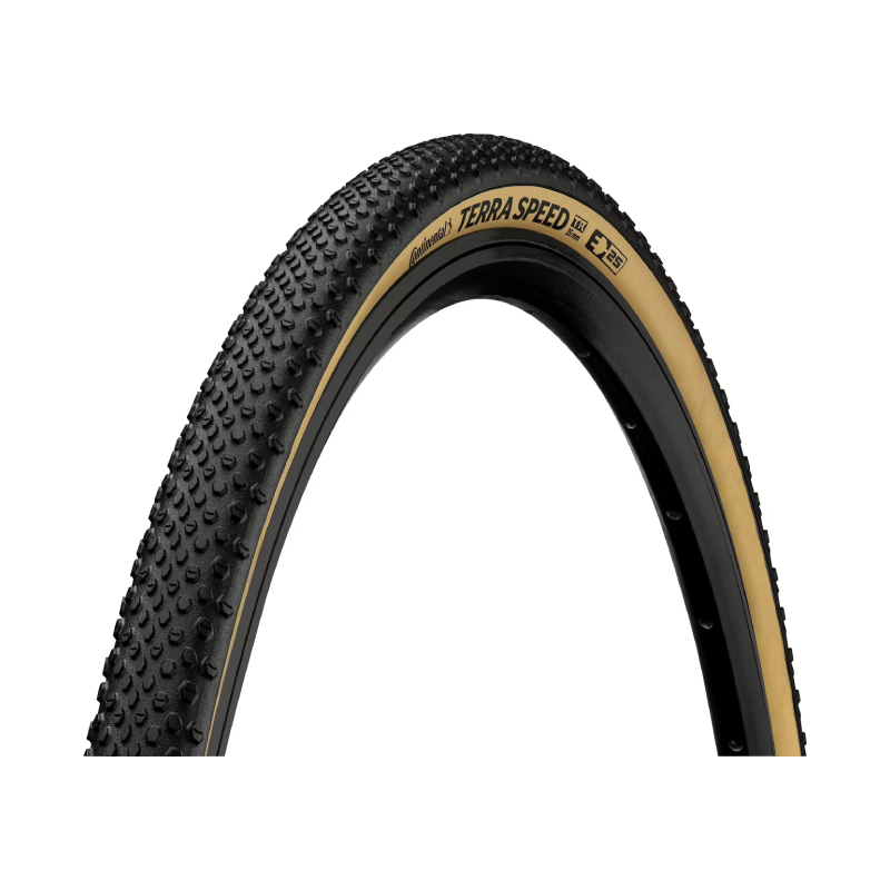 Continental Terra Speed Gravel Tyres on black-cream - bicyquel _