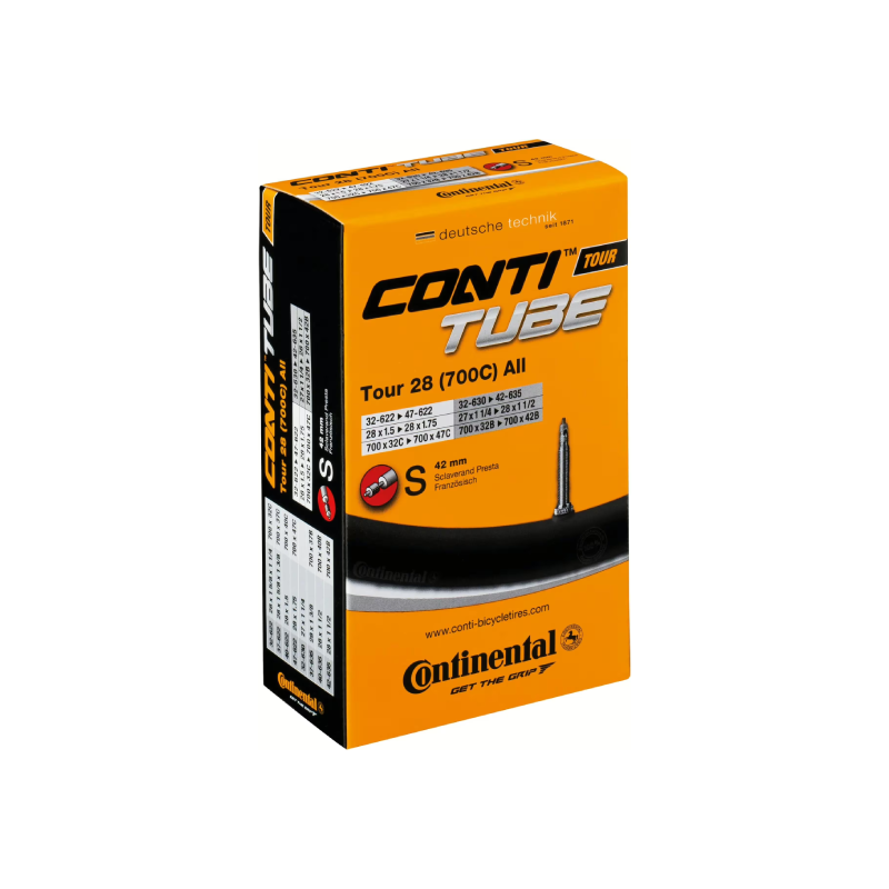 Continental Tour 28 All Tubes in 42mm presta valve - bicyquel _