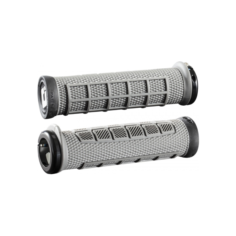 ODI Elite PRO v2.1 Lock-On Grips in Grey - bicyquel _