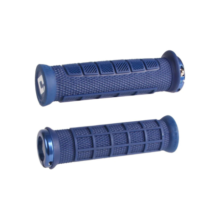 ODI Elite PRO v2.1 Lock-On Grips in Navy - bicyquel _