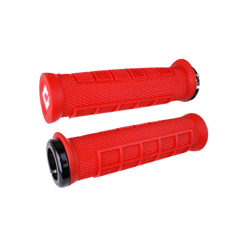 ODI Elite PRO v2.1 Lock-On Grips in Red - bicyquel _
