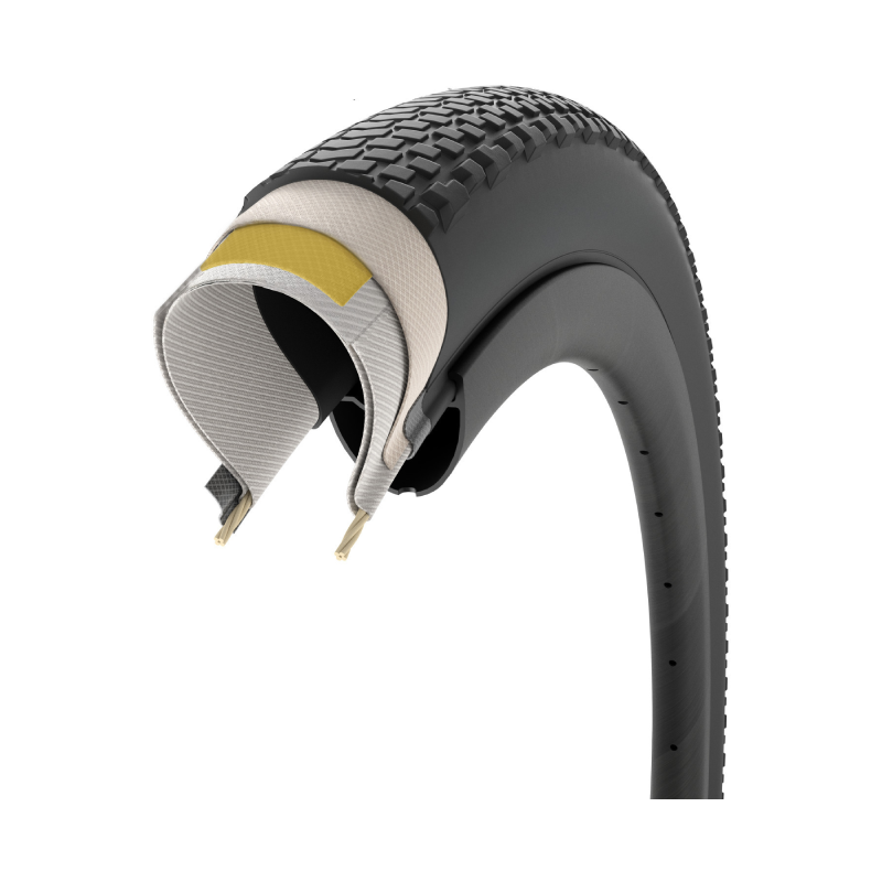 Pirelli Cinturato Gravel H TLR Tyres Cutout Pro-WALL - bicyquel _