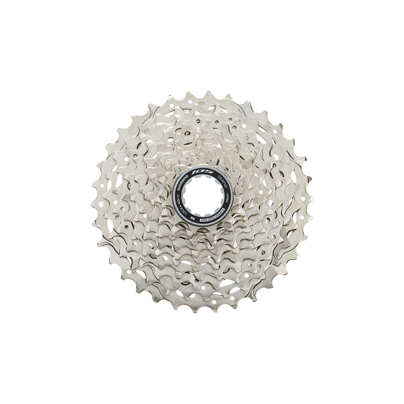 Shimano 105 CS-R7101-12 Cassette front view - bicyquel _