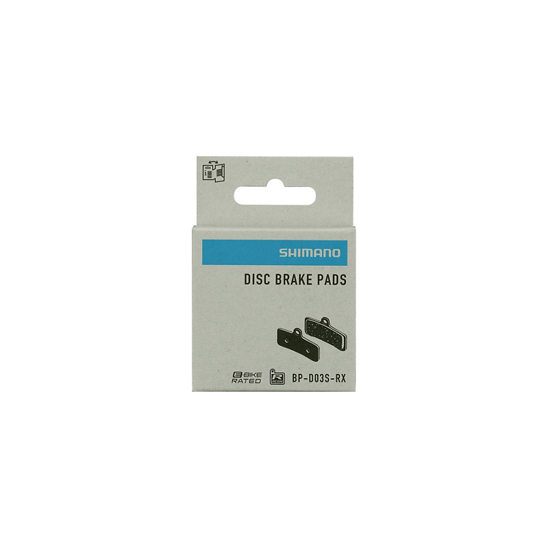 Shimano BP-D03S-RX Disc Brake Pads packaged - bicyquel _