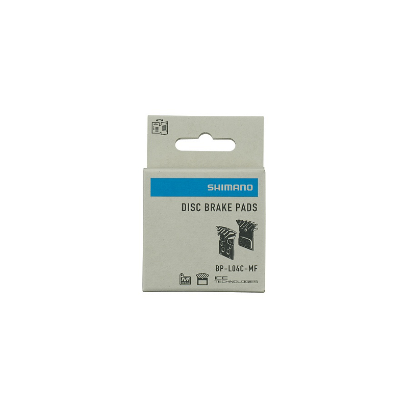 Shimano BP-L04C-MF Resin Disc Brake Pads packaged - bicyquel _