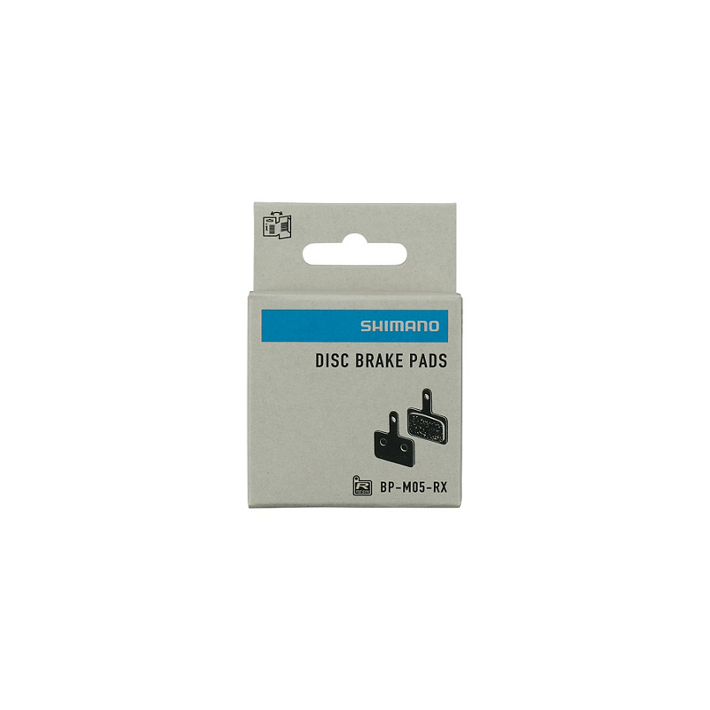 Shimano BP-M05-RX Resin Disc Brake Pads packaged - bicyquel _