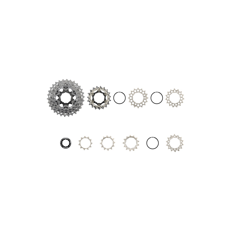 Shimano Dura-Ace CS-R9200-12 Cassette exploded view - bicyquel _
